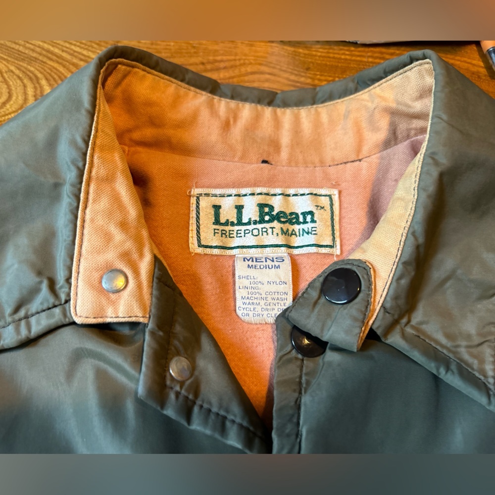 Vintage L.L Bean Lined Coaches Jacket Medium - Picture 6 of 9